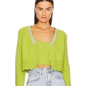 LoveShackFancy Brynner Crop Cardigan and Celmira Cami Set